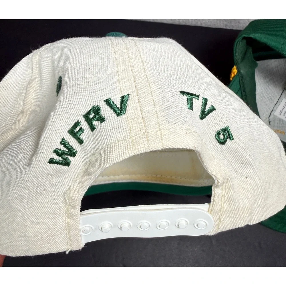 Vtg Green Bay Packers Snapback Hat Lot Mens NFL WFRV WLUK Lindy Infante McCarren